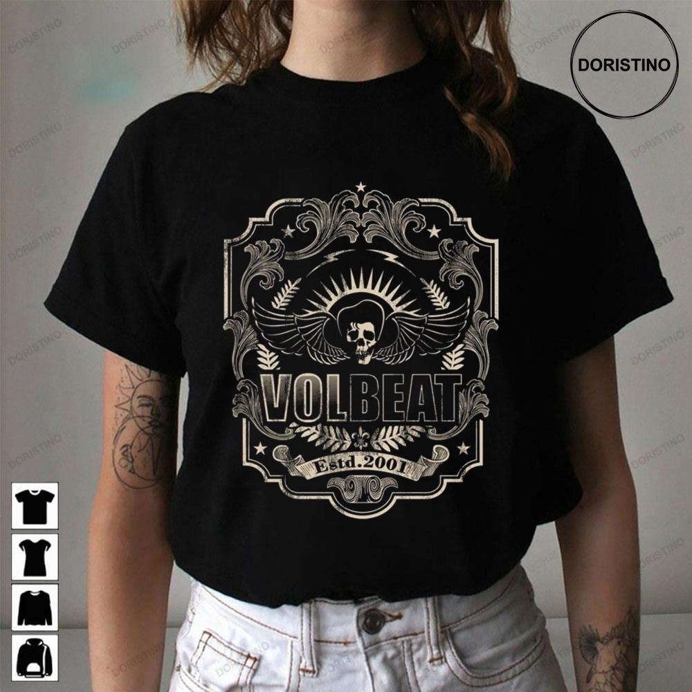 Volbeat 2001 Skull Art Limited Edition T-shirts